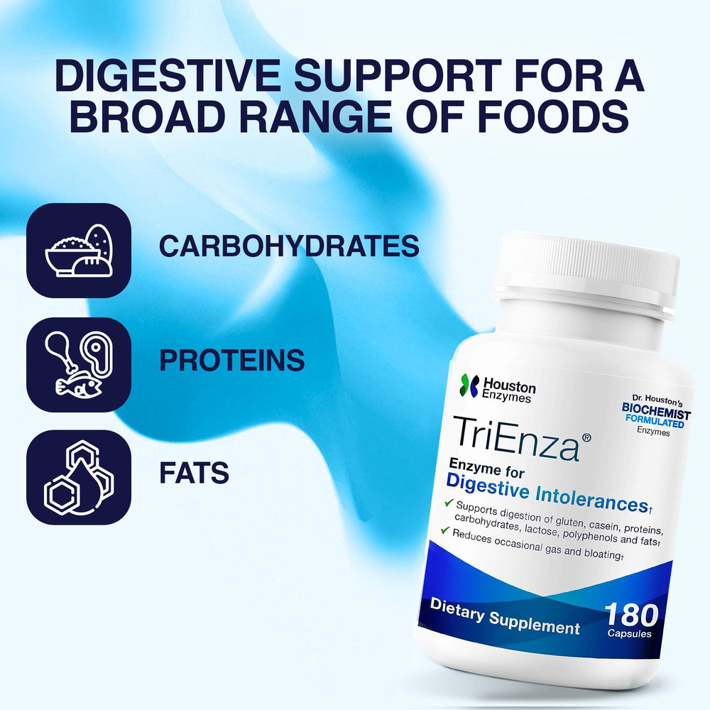 Wheat, dairy, and soy protein digestion aided by TriEnza