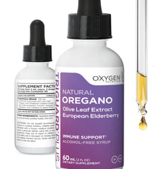 Bottle of Triguard Plus Oregano Oil, Olive Leaf & Elderberry tincture, 2 oz