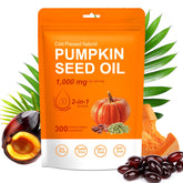 Trihood Pumpkin Seed Oil with Saw Palmetto bottle and 300 softgels