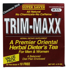 Trim-Maxx Cinnamon Tea packaging – 60B, 60 tea bags