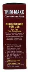 Front packaging view of Trim-Maxx Cinnamon Tea