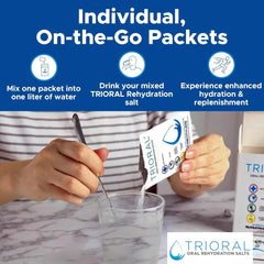 TRIORAL packets ideal for travel, gym, and outdoor activities