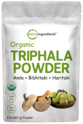 Front view of Micro Ingredients Triphala Powder 2 lb canister