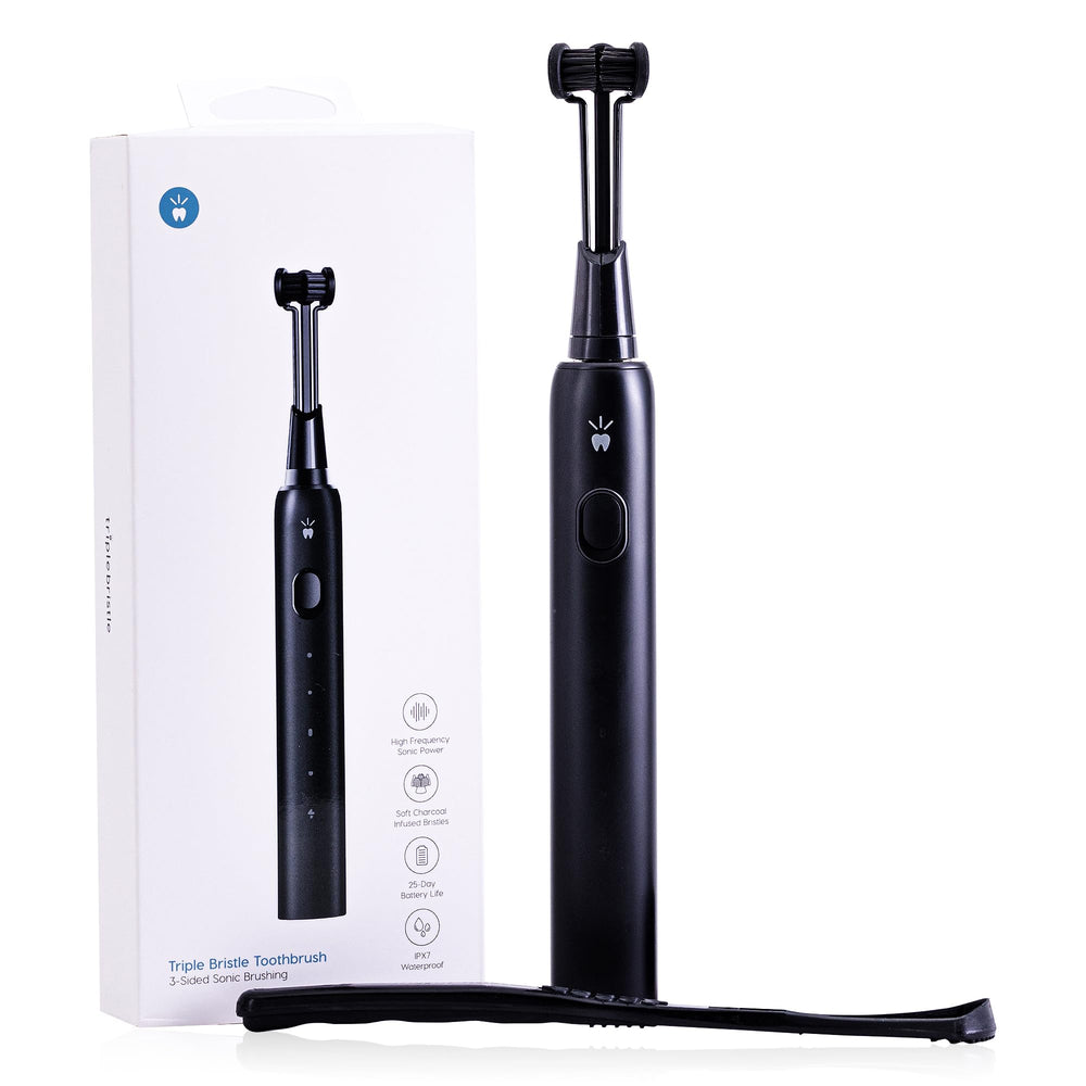 Triple Bristle Max Sonic toothbrush with three-sided head