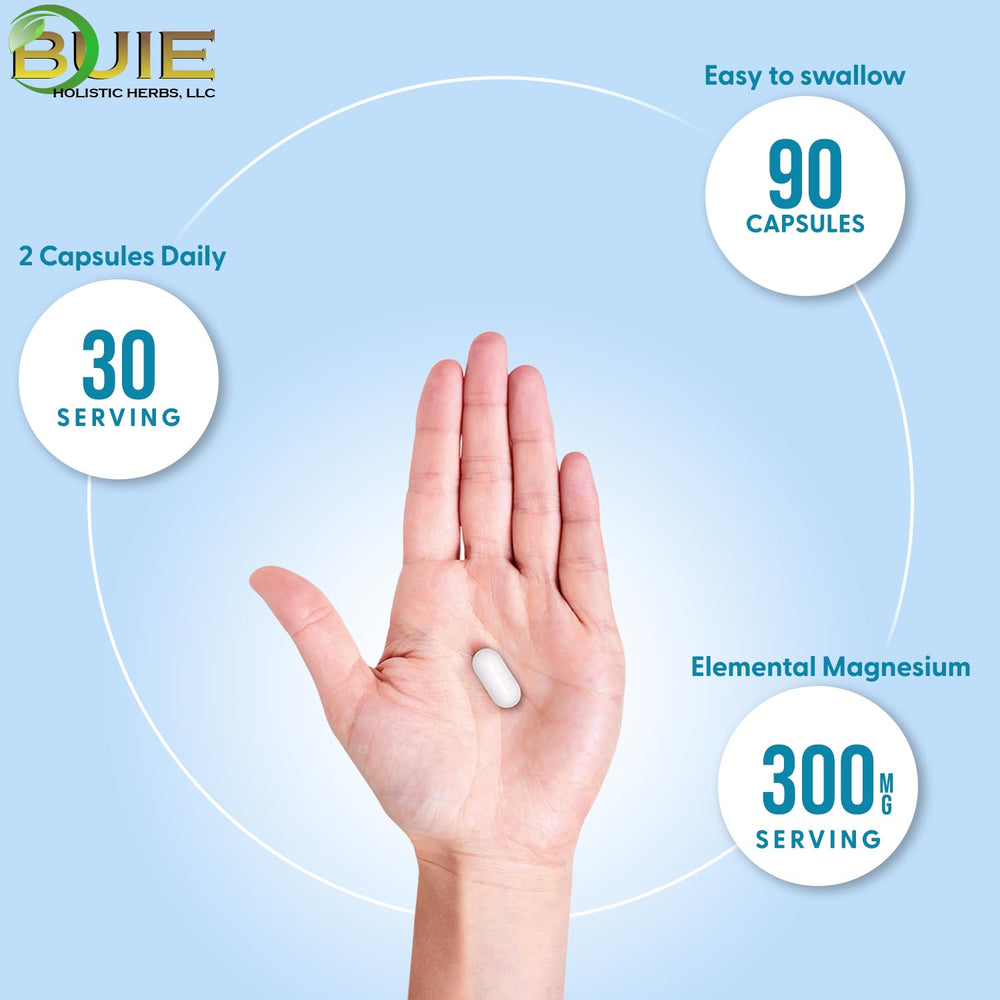 Label for Triple Complex Magnesium 300mg supplement