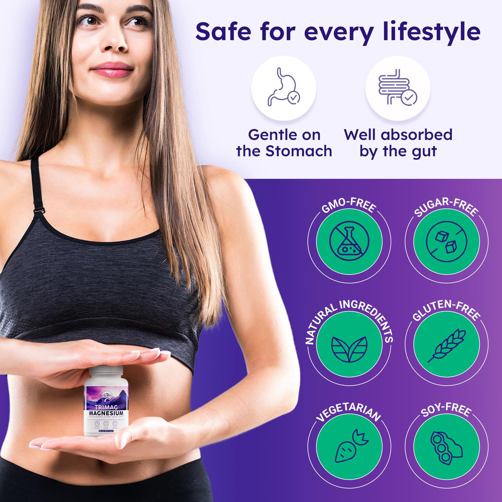 120-capsule bottle of magnesium supplement