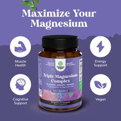 Magnesium taurate and glycinate capsules blend
