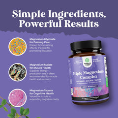 Illustration of magnesium malate, glycinate and taurate