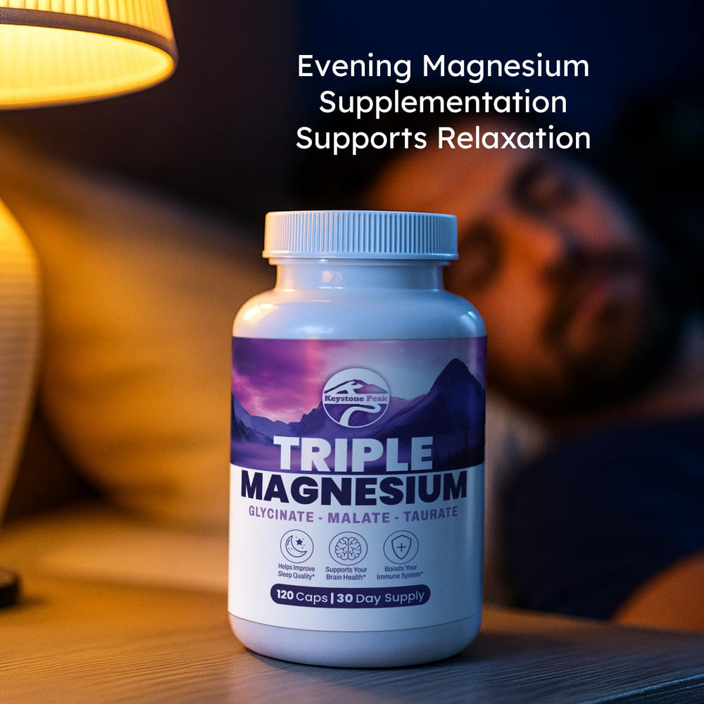 Evening routine with magnesium for relaxation