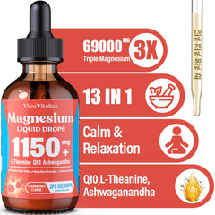 Label of triple magnesium complex liquid with glycinate, taurate, and citrate