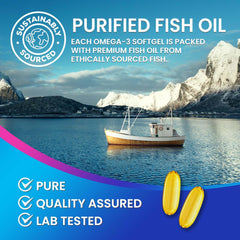 Triple-strength 2400 mg omega-3 softgels