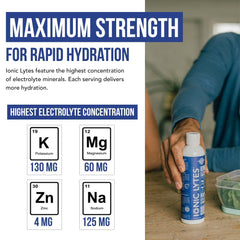 Triquetra Health Ionic Lytes dropper dispensing non-flavored electrolyte concentrate for keto hydration