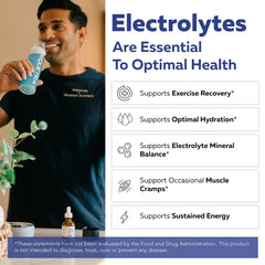 Triquetra Health Ionic Lytes bottle with label showing soy-free formula