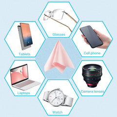 Thick microfiber cleaning cloth (296 GSM) for optics and devices