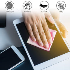 Cleaning cloth used on glasses, jewelry, and phone screens