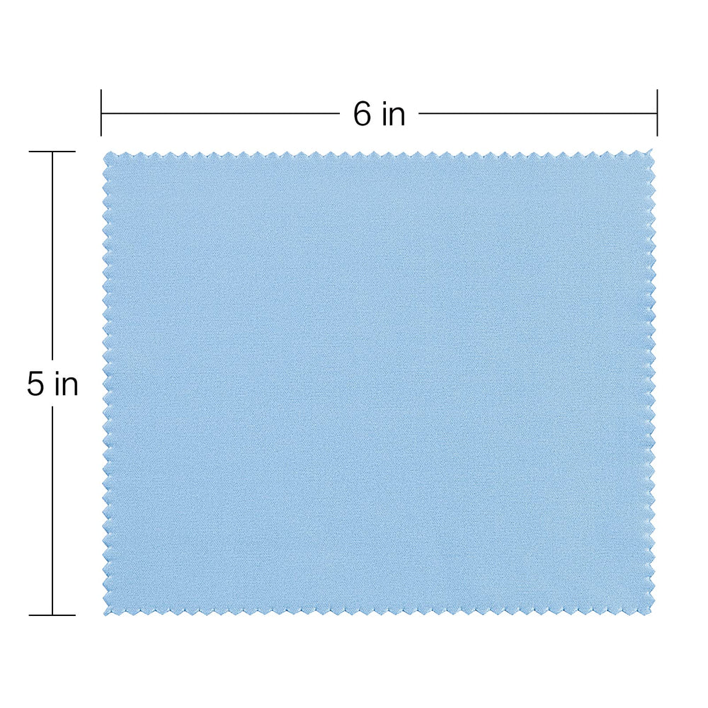 TRIUMPH VISION blue microfiber lens wipes for glasses and cameras, 5x6 in