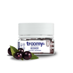 Troomy Recovery Gummies bottle front label