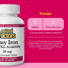 Tropical-flavored Easy Iron chewable tablet
