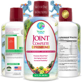 Tropical Oasis Joint Complete bottle front shows liquid formula for joint support.