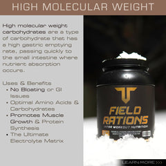 Troponin Field Rations endurance-athlete scene implies steady energy for long training blocks.