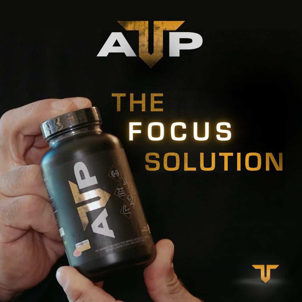 Troponin Nutrition ATP electrolyte visuals paired with bottle for hydration and endurance.