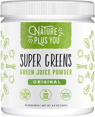 Front view of TruBaio Super Greens Powder