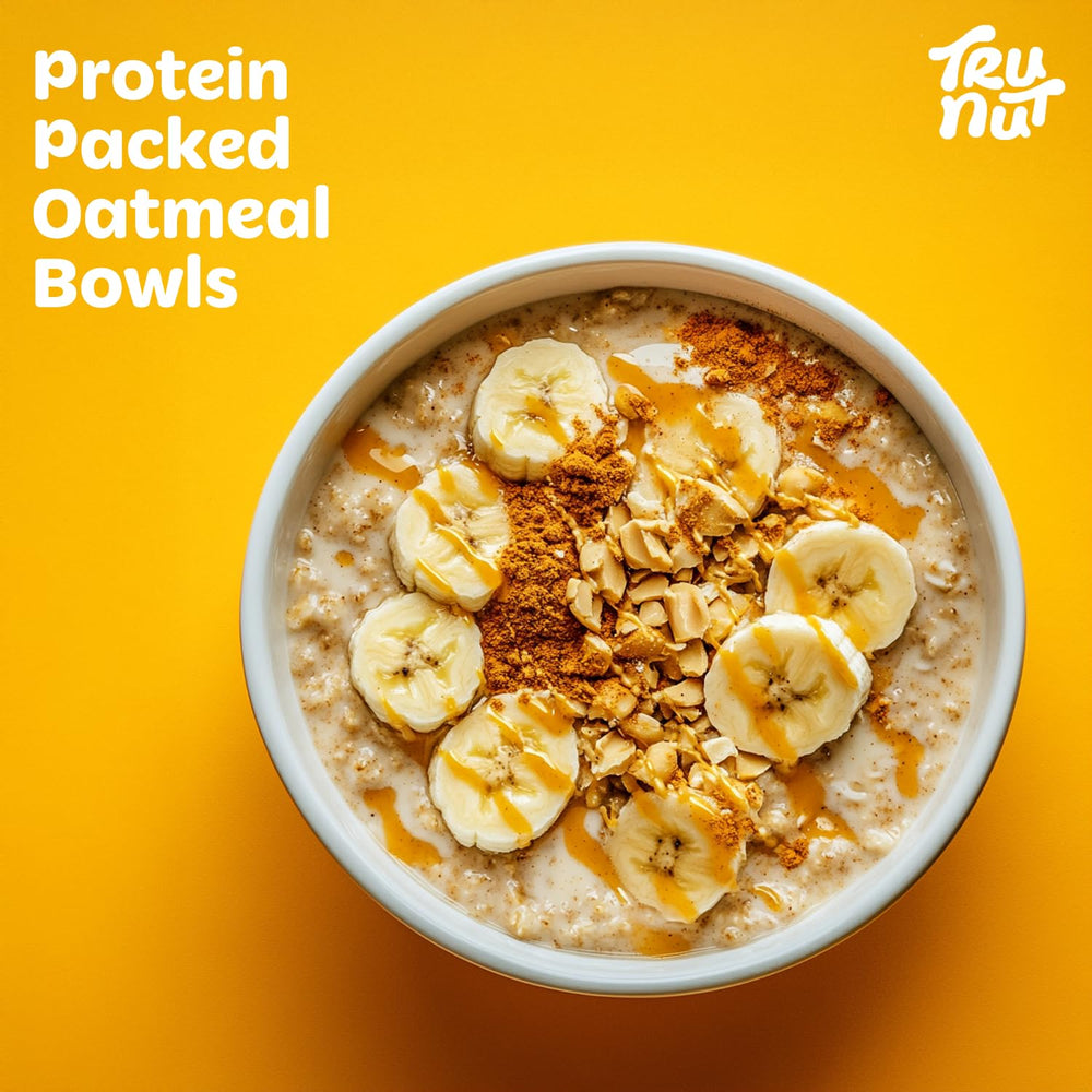 Tru-Nut Peanut Protein Powder label close-up for clean, two-ingredient nutrition
