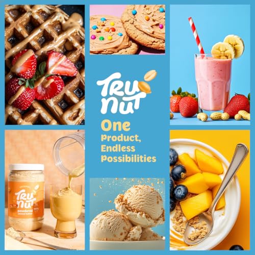 Tru-Nut Peanut Protein Powder scoop in oatmeal for a protein upgrade