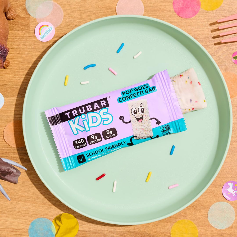 Nutrition facts showing low sugar and calories per bar