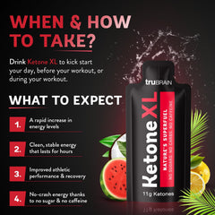 TruBrain Ketone XL Shot 10-pack packaging shows convenient multi-dose option.