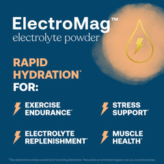 True Grace ElectroMag powder dissolving in water for fast electrolyte replenishment.