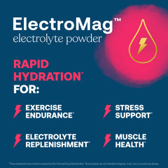 True Grace ElectroMag stick dissolving in cold water for electrolyte replenishment.