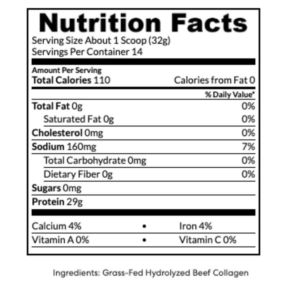 True Nutrition hydrolyzed collagen powder smoothie captures versatile use for hair, skin, and nails.