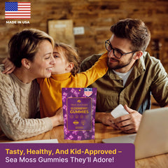 Gummies suitable for adults and kids aged 3 and up