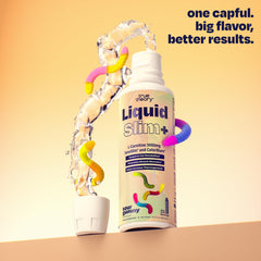 True Theory Liquid Slim flavor label close-up communicates 31 servings value.