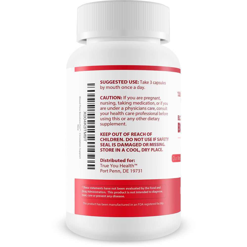 True You Health Blood Flow Boostoro Pro gummies arrangement suggesting convenient daily use.