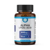 TrueMed Alpha Lipoic Acid 600mg bottle - front view