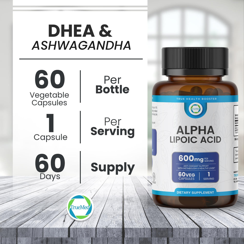 Bottle with a glass of water illustrating absorption