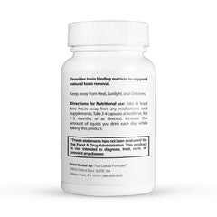 TrueCarbonCleanse packaging label displays vegan, non-GMO, gluten-free attributes.