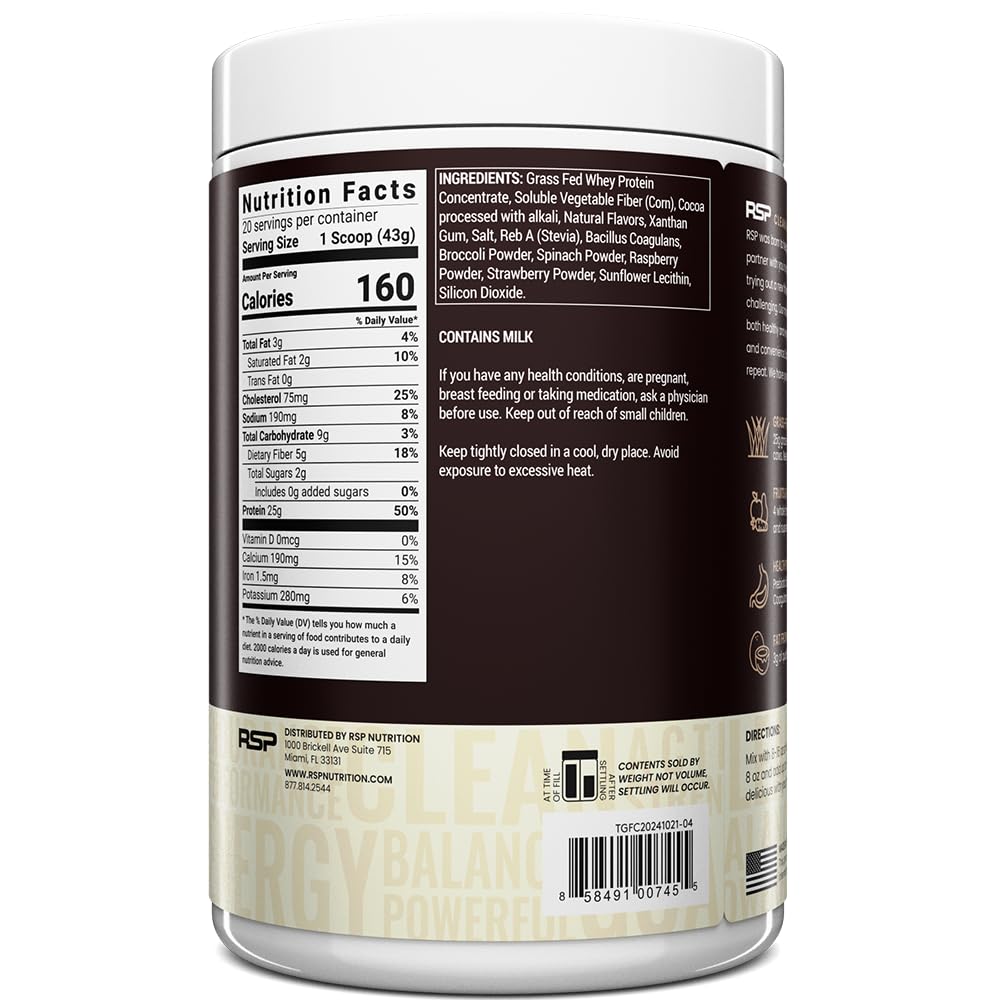Gluten-free and soy-free TrueFit protein powder label