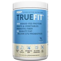 TrueFit Gut Healthy Protein Powder canister front view