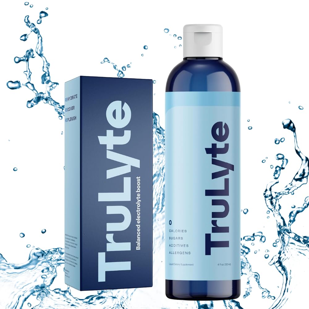 TruLyte Electrolyte Drops bottle pour for rapid hydration after workouts