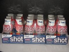 TRUEplus glucose liquid shot bottle, mixed berry flavor, quick energy on the go