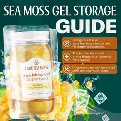 Daily-use TrueSeaMoss gel added to drinks or yogurt