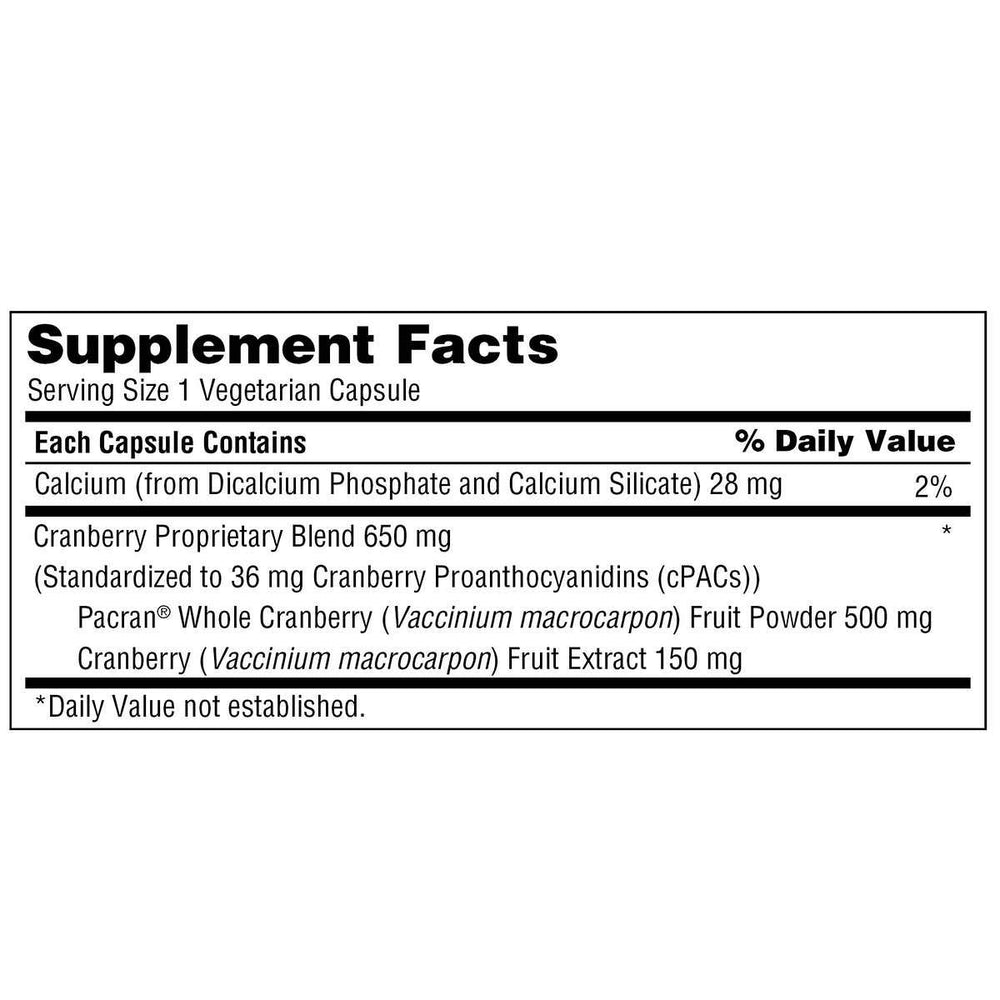 Trunature Cranberry 650 mg 2-Pack packaging close-up