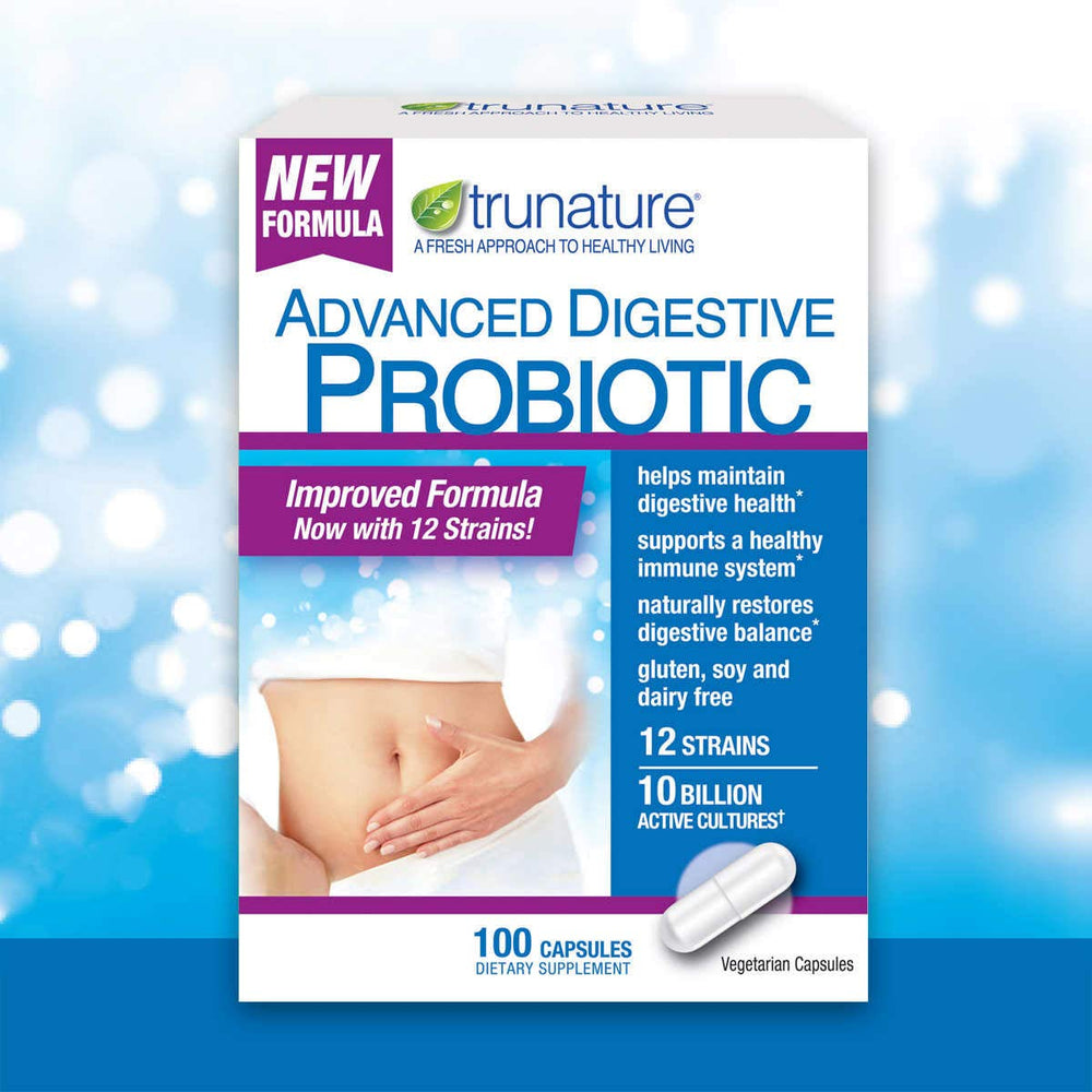 TruNature Digestive Probiotic Capsules bottle, 100 count