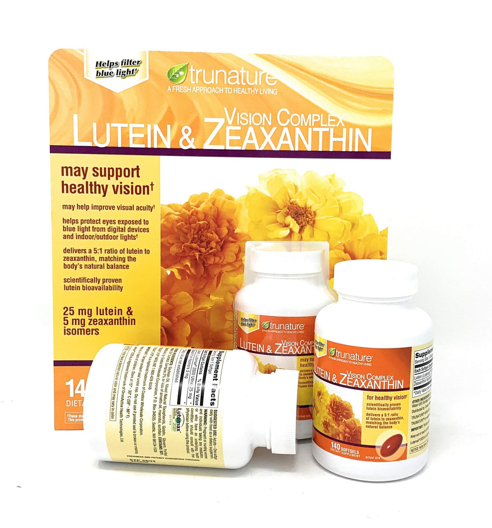 Supplement Facts panel for Trunature Vision Complex