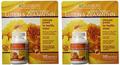 Close-up of Trunature Vision Complex lutein and zeaxanthin softgels