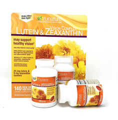 Close up of Lutein and Zeaxanthin softgels