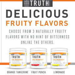 Truth Nutrition Pre Workout Powder – vegan, lab tested, non-GMO